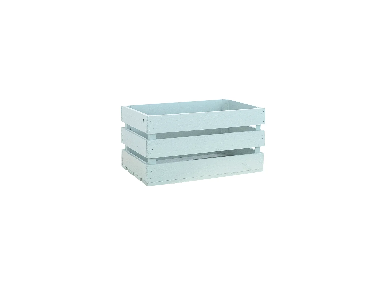 Boîte en bois de pin verte d'eau 49x25,5cm - BOX - DECOWOOD
