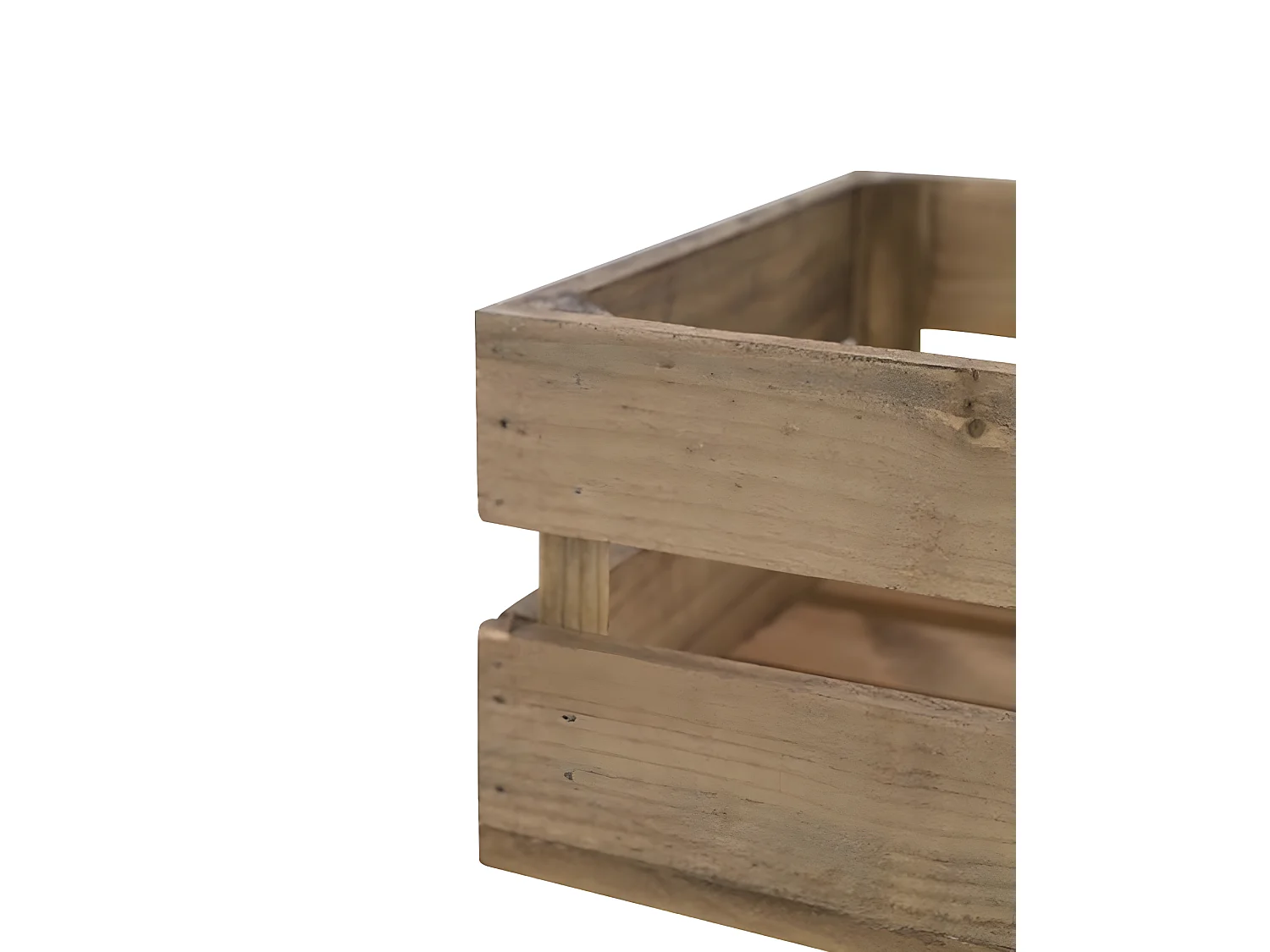 Scatola in legno massello in tono marrone 49x30,5x17,5cm - BOX - DECOWOOD