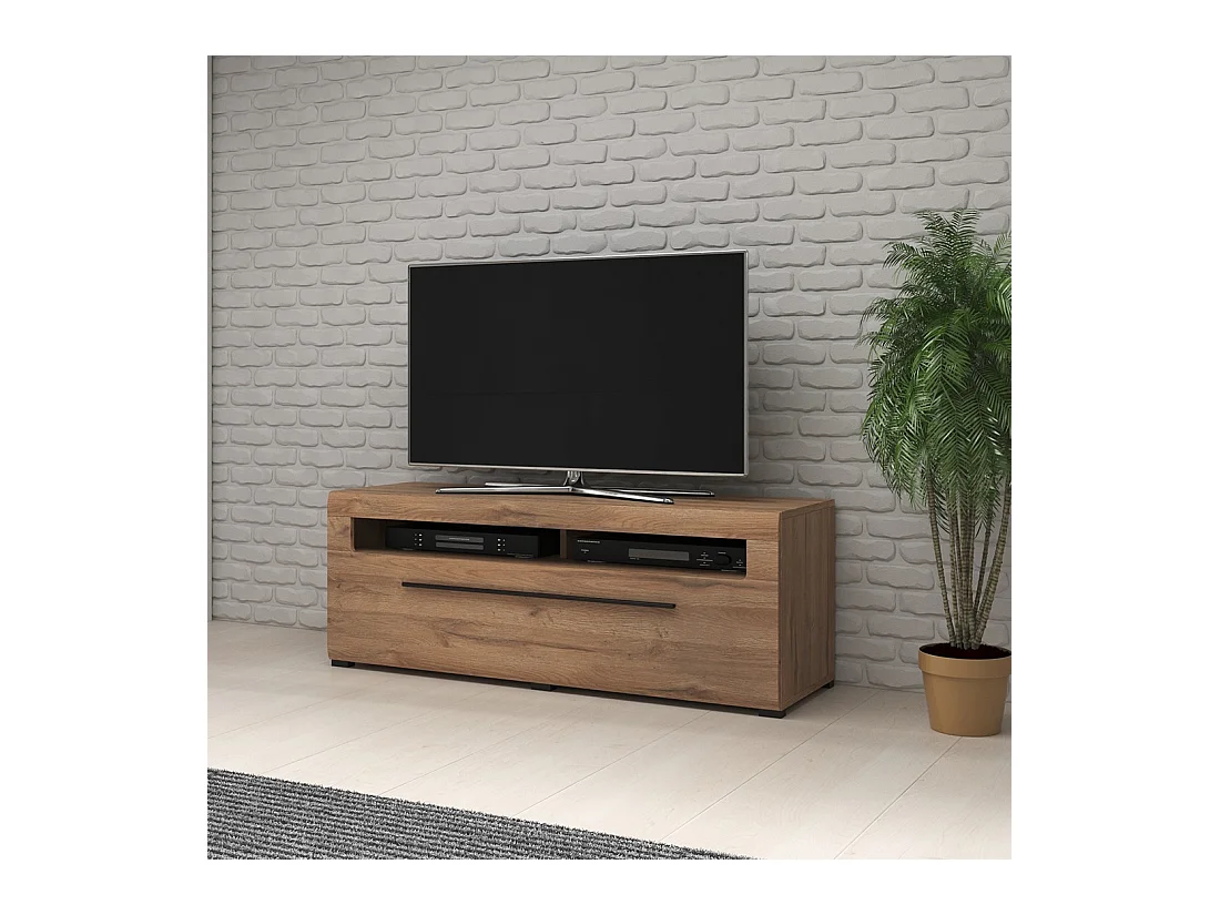 TV-meubel 140cm collectie BREDA. Kleur eiken. Design stijl.