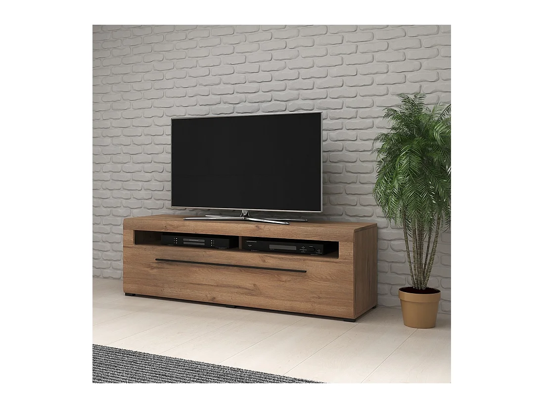 Móvel para TV XL 160cm coleção BREDA. Cor carvalho. Estilo design.