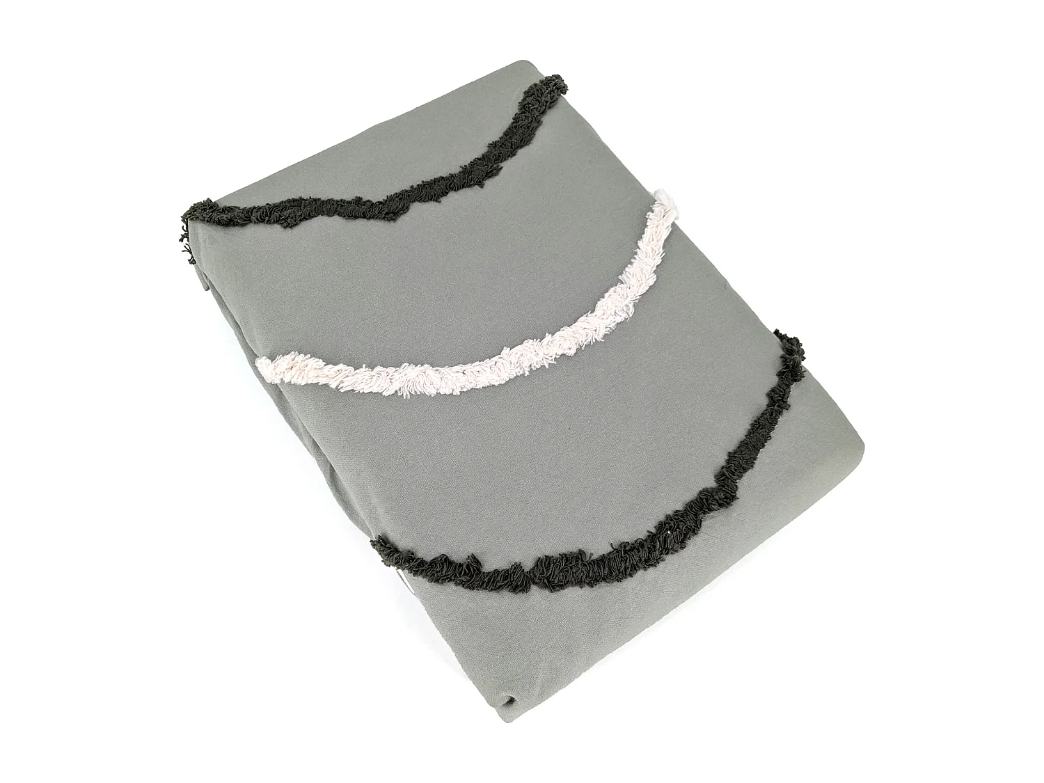 Parure de lit 240x220 cm coton BCI adouci LINEA Vert 3 pièces