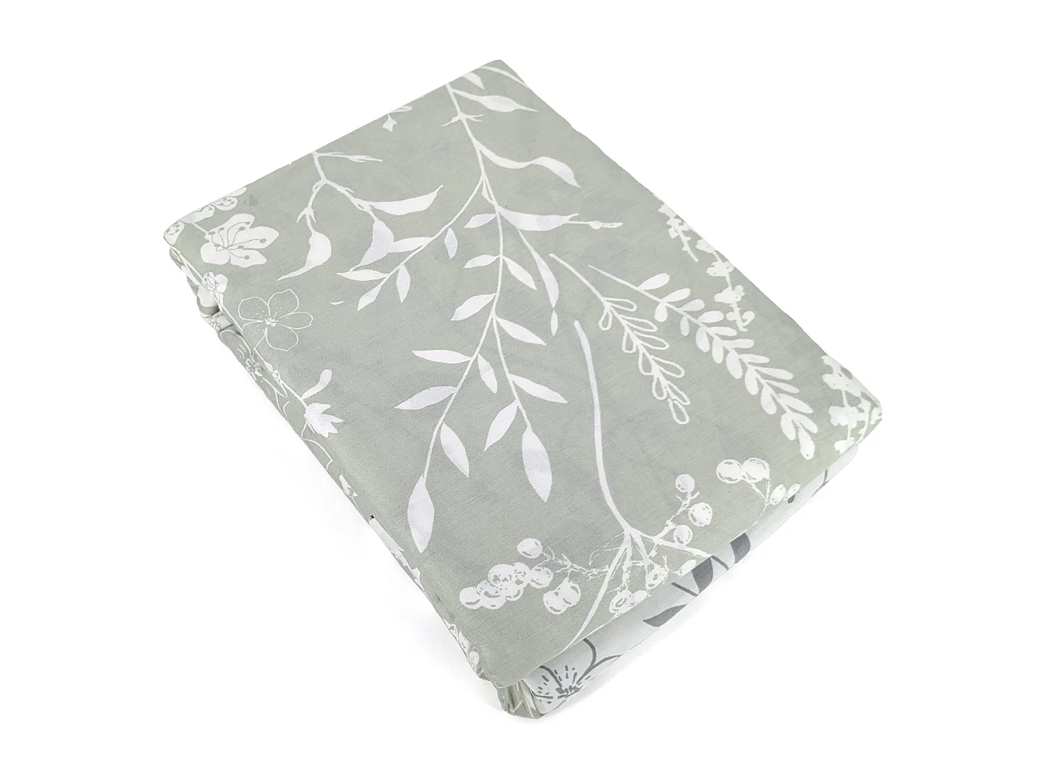 Parure de lit 240x220 cm Satin de coton SUSIE Vert 3 pièces