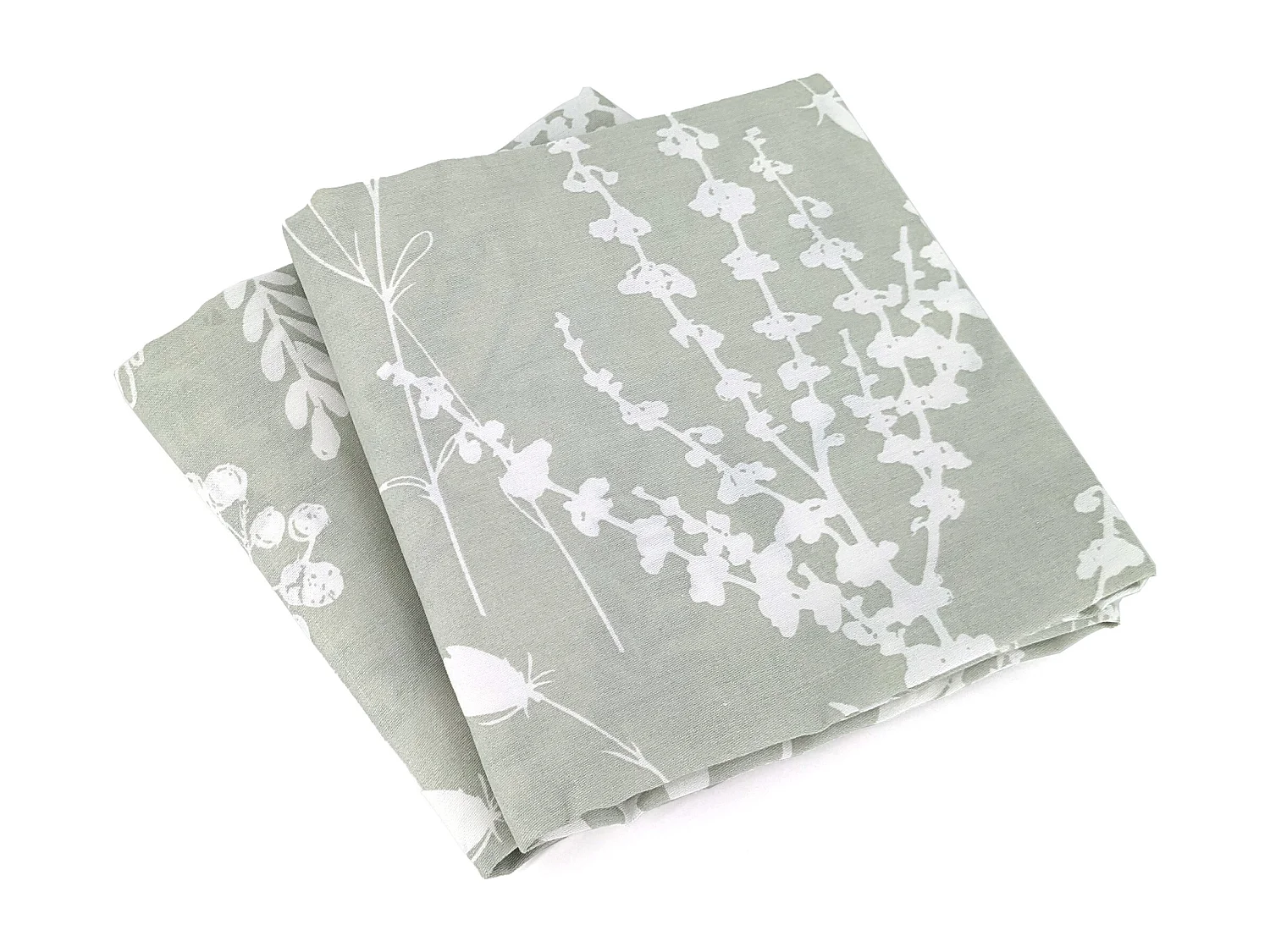 Parure de lit 240x220 cm Satin de coton SUSIE Vert 3 pièces