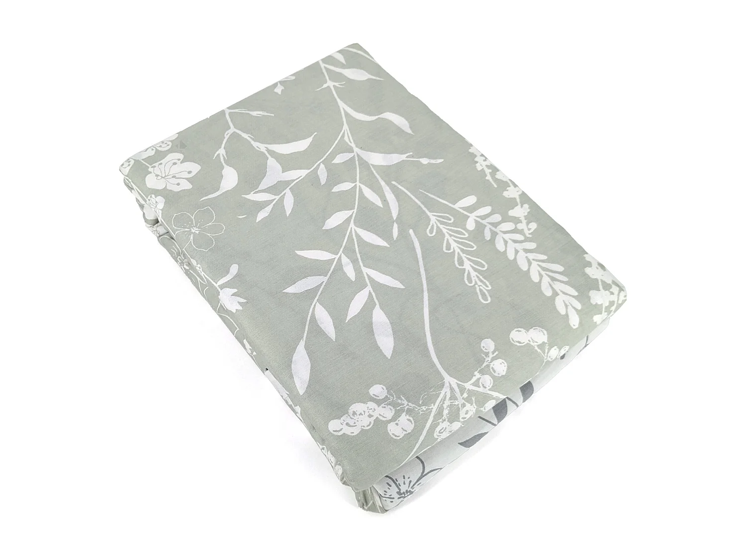 Parure de lit 260x240 cm Satin de coton SUSIE Vert 3 pièces