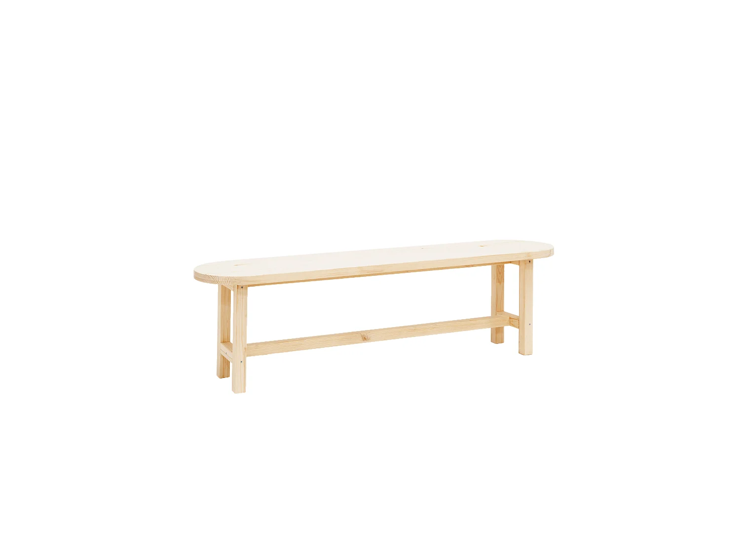 Banc en bois de sapin naturel 140x45cm - OLIVIA - DECOWOOD