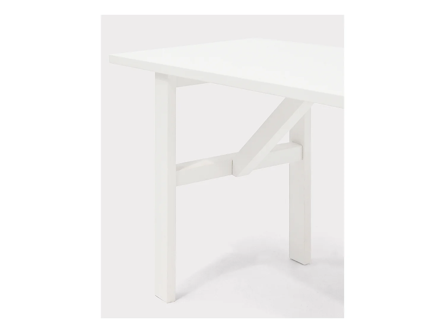 Banc en bois de sapin blanc 120x45cm - SIEP - DECOWOOD