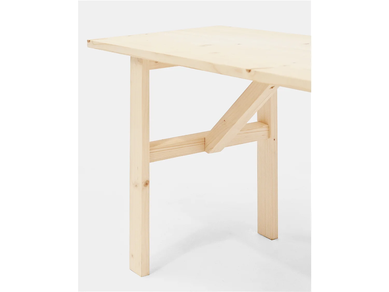 Banc en bois de sapin naturel 120x45cm - SIEP - DECOWOOD