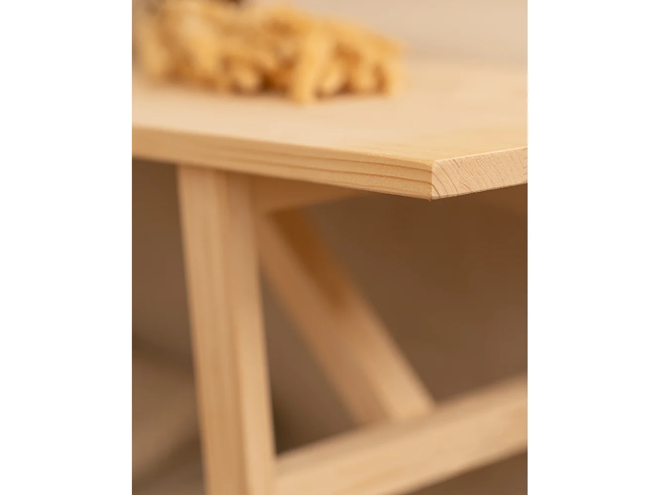 Banc en bois de sapin naturel 120x45cm - SIEP - DECOWOOD