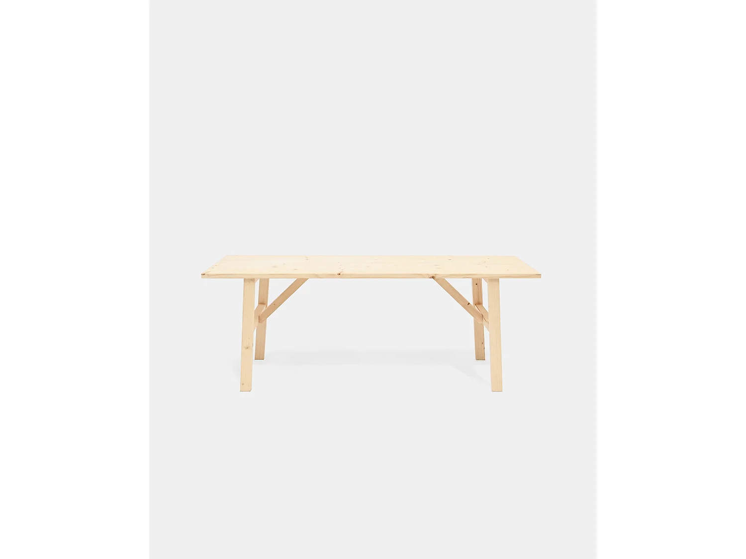 Banc en bois de sapin naturel 120x45cm - SIEP - DECOWOOD