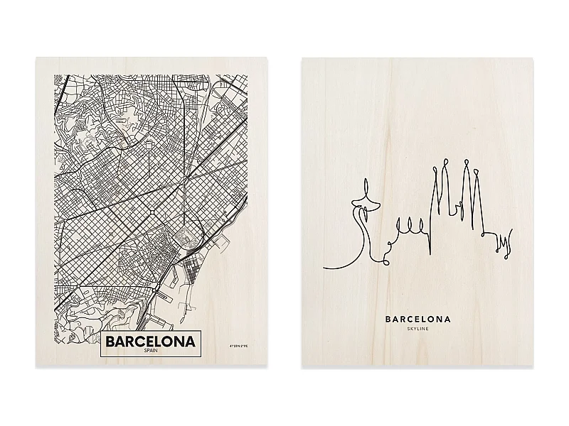 Pack de cuadros Barcelona