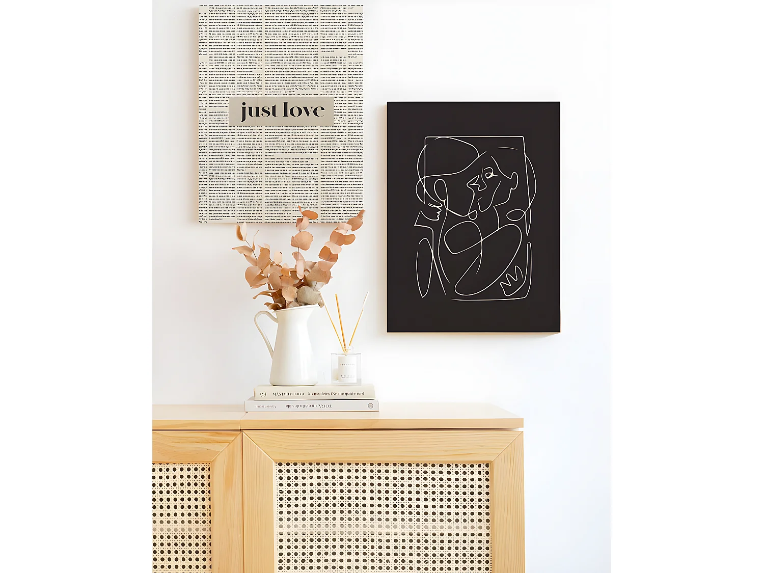 Cuadro de madera Just Love