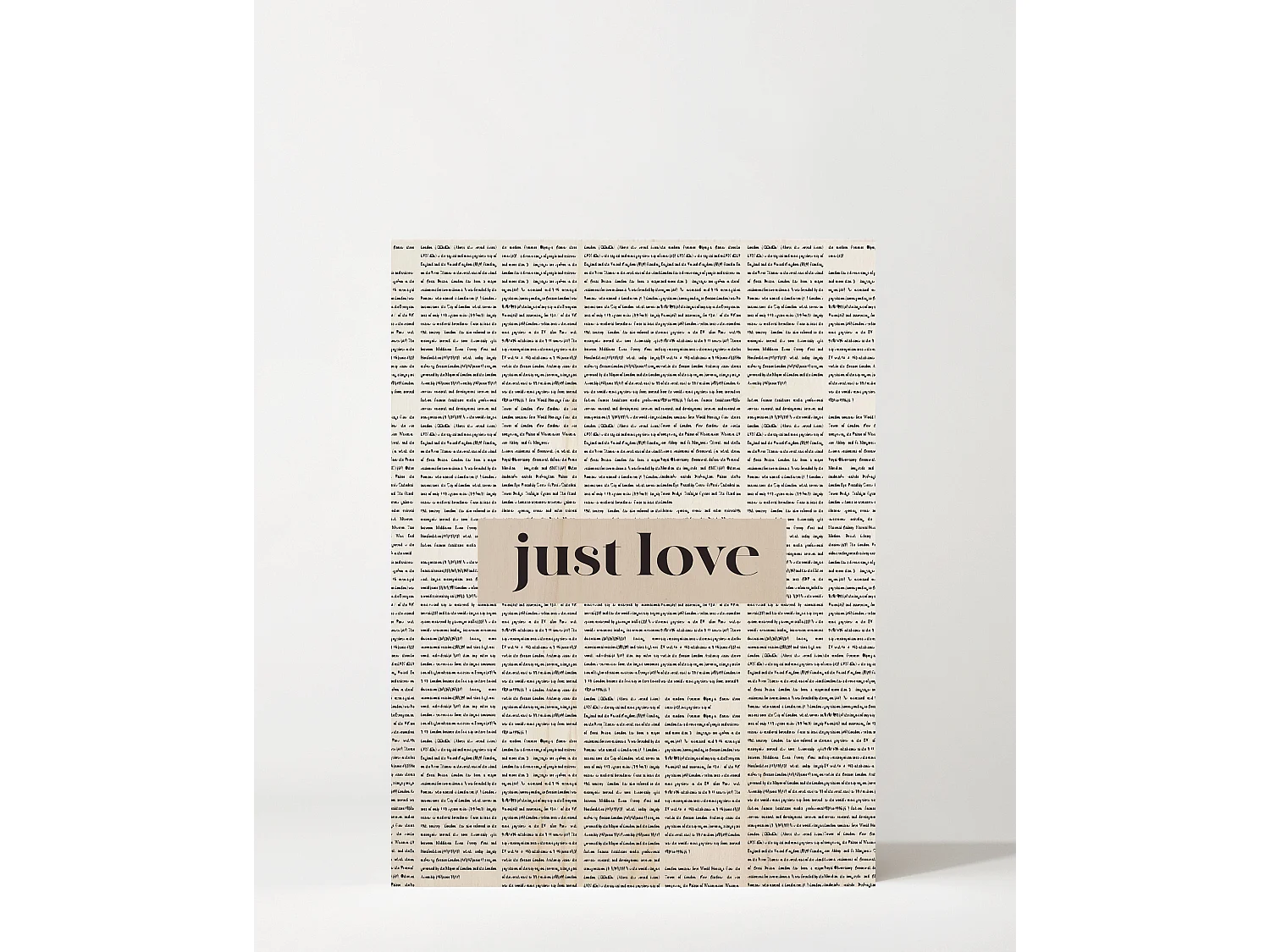 Cuadro de madera Just Love