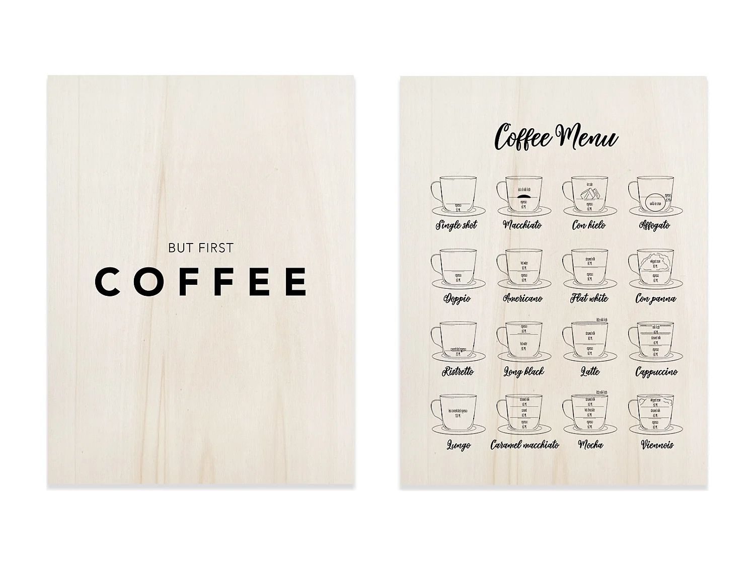 Pack de cuadros Coffee