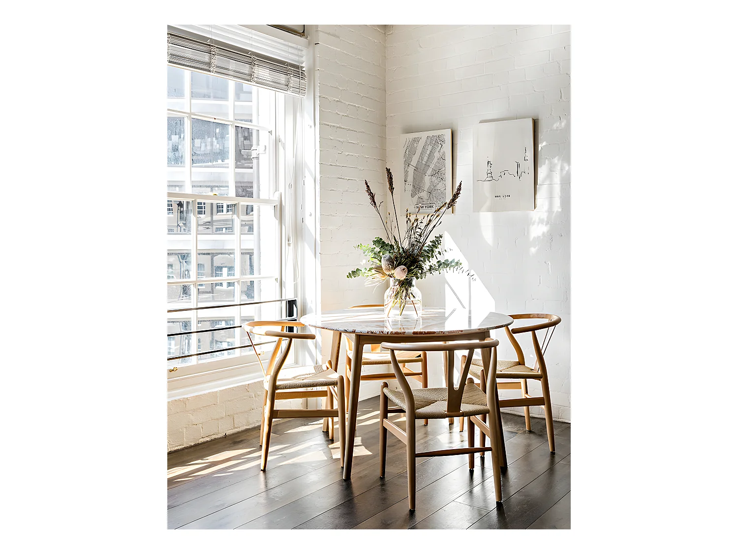 Cuadro de madera New York Skyline