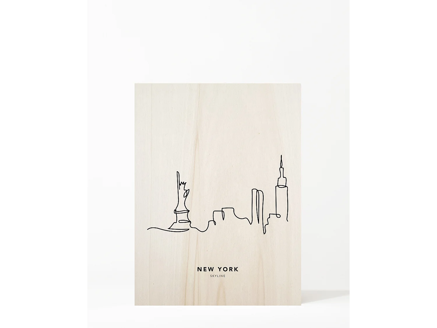 Cuadro de madera New York Skyline