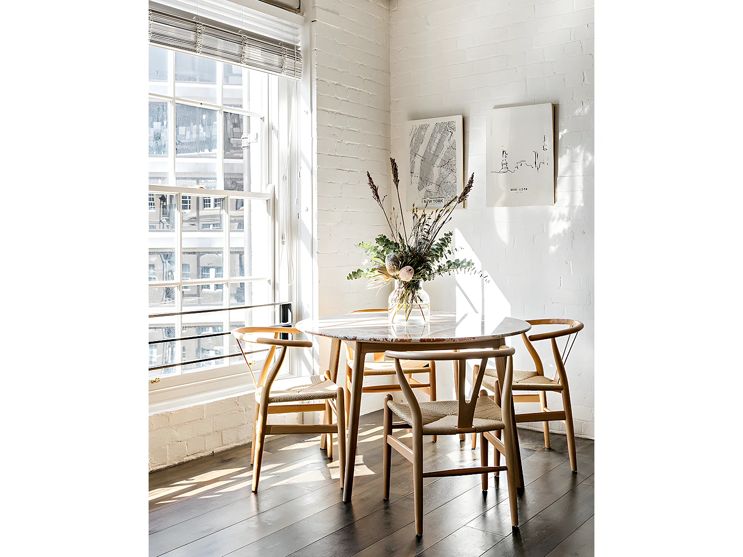 Cuadro de madera New York Skyline