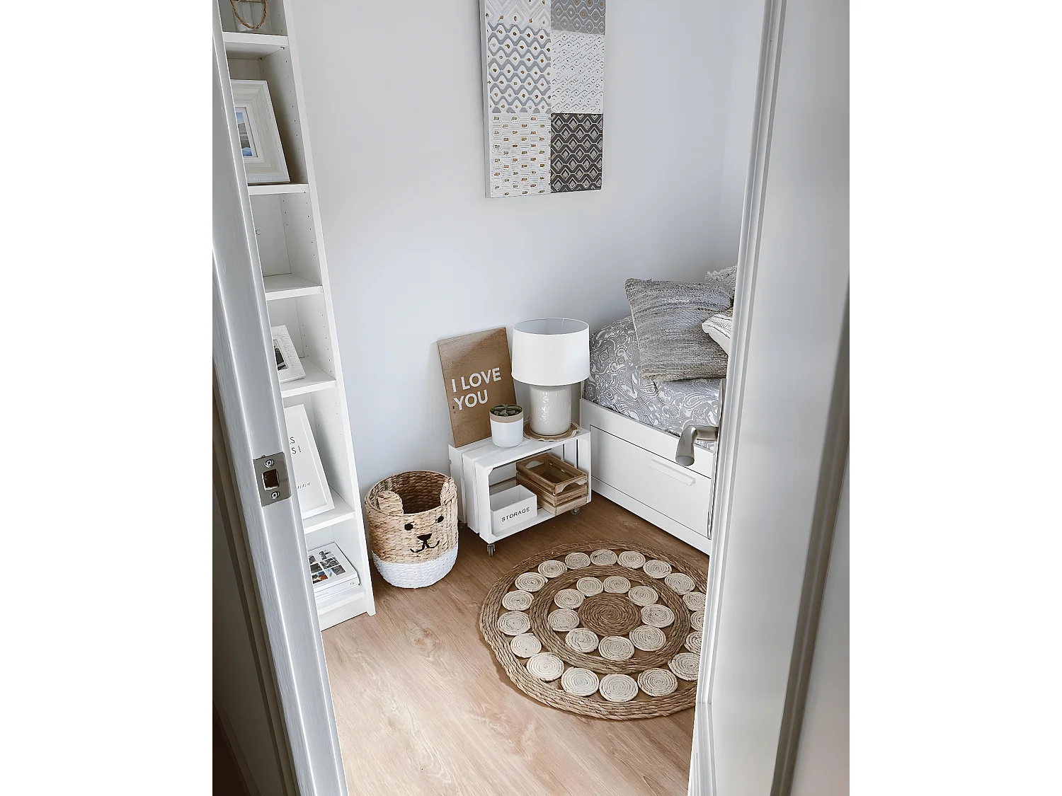 Cuadro de madera I love you