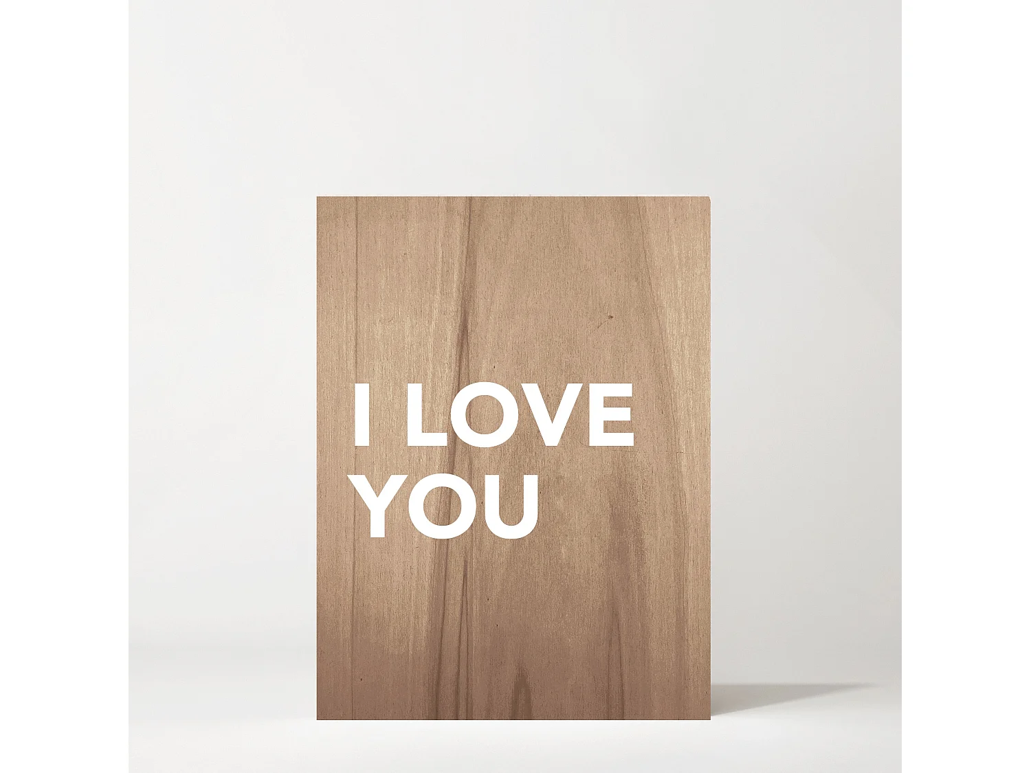 Cuadro de madera I love you