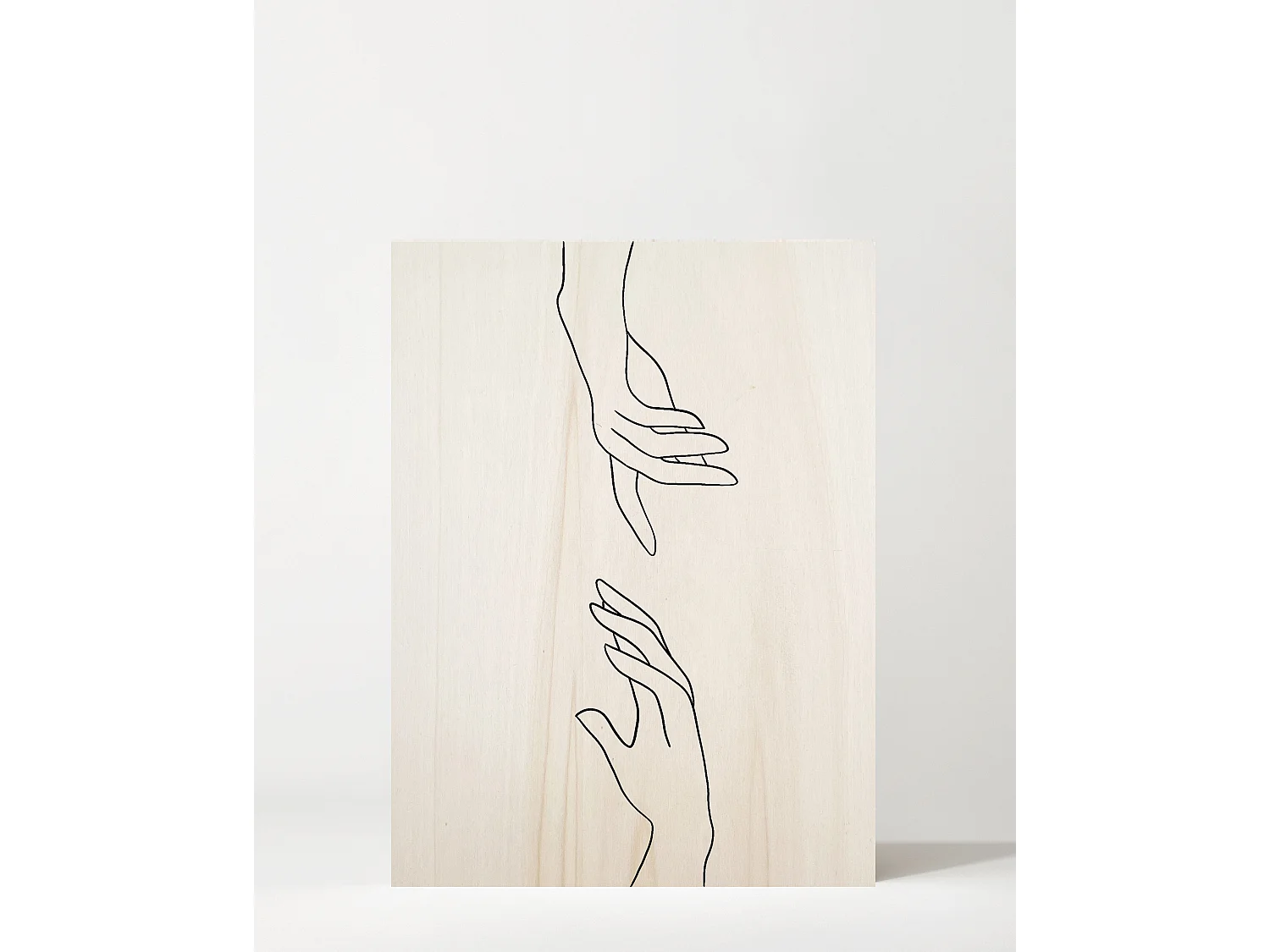 Cuadro de madera Hands