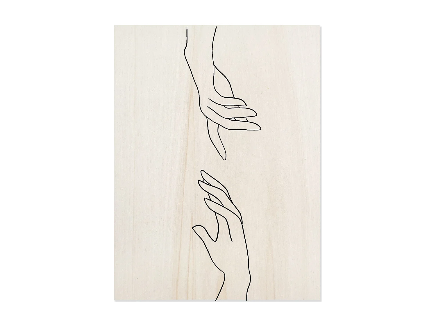 Cuadro de madera Hands