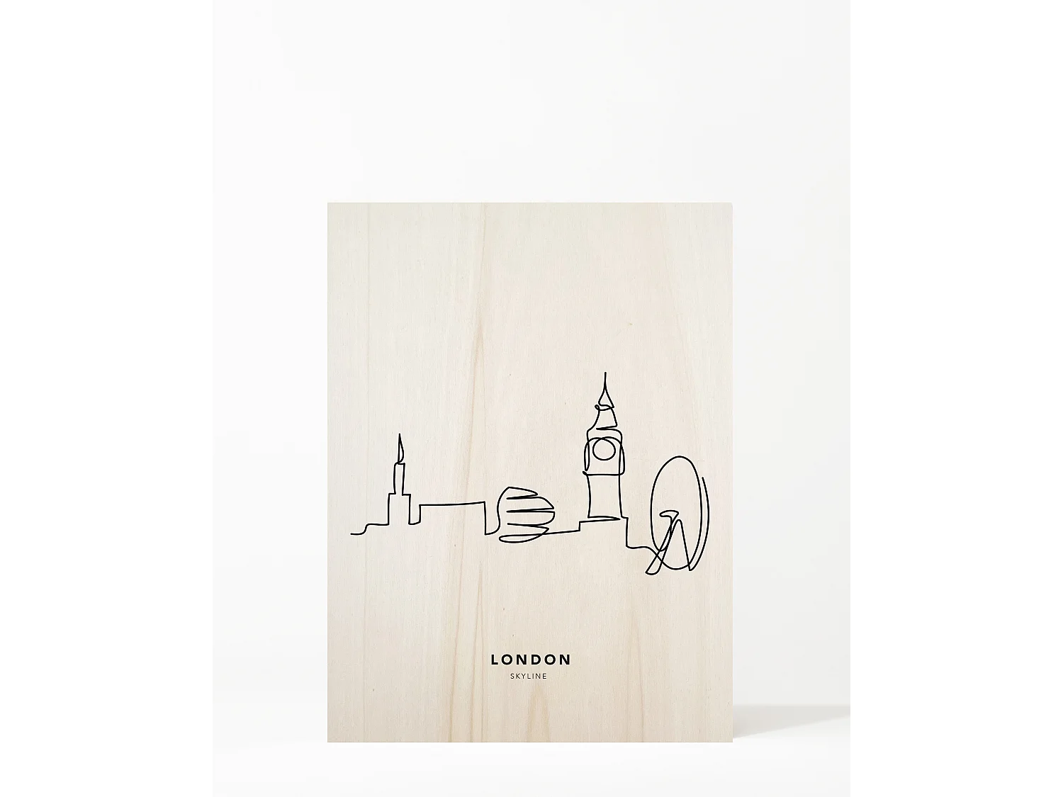 Cuadro de madera London Skyline
