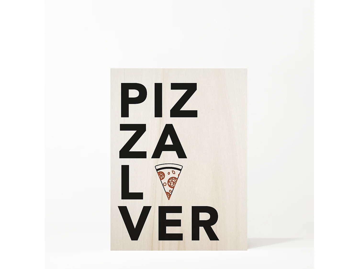 Cuadro de madera Pizza Lover