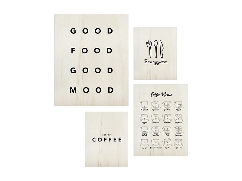 Pack de cuadros Food