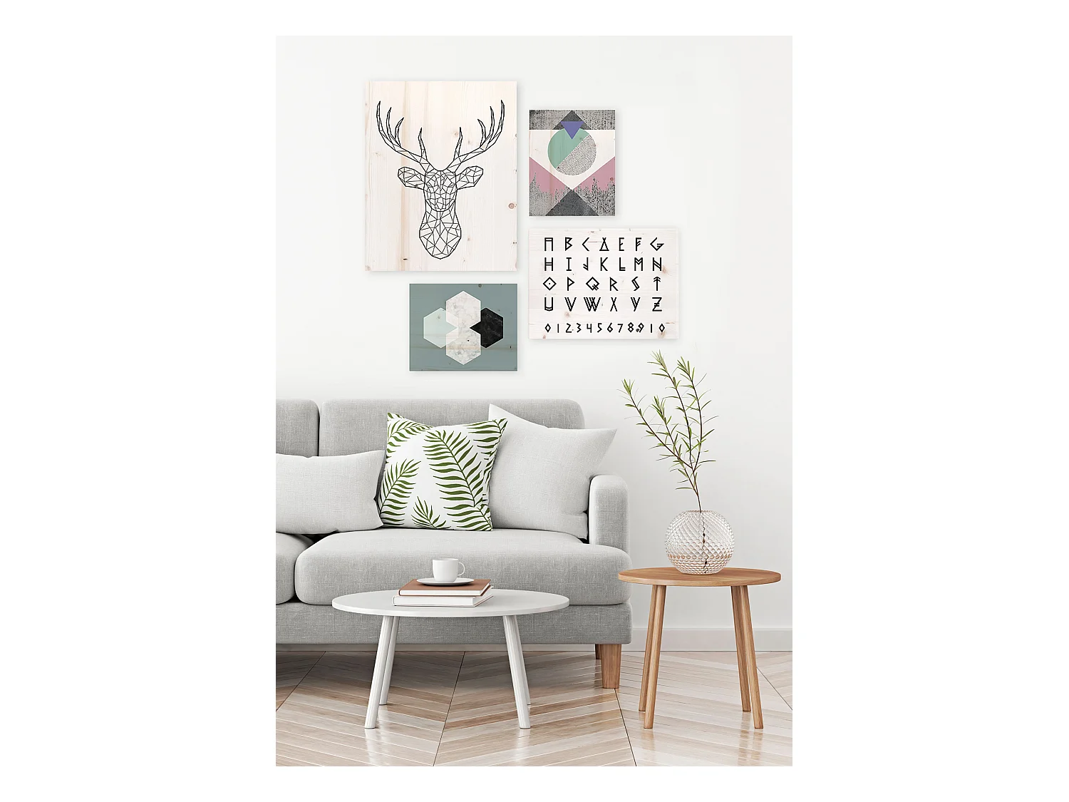 Pack de cuadros con motivos nórdicos