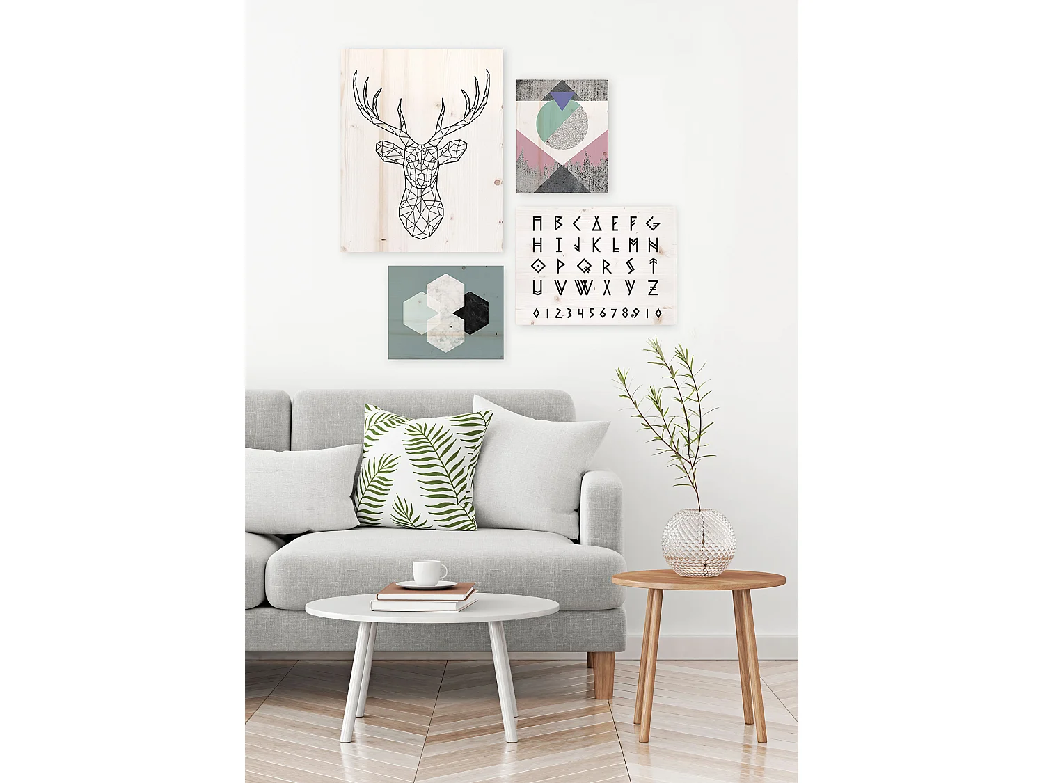 Pack de cuadros con motivos nórdicos