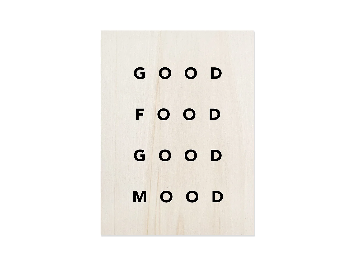 Cuadro de madera Good Food