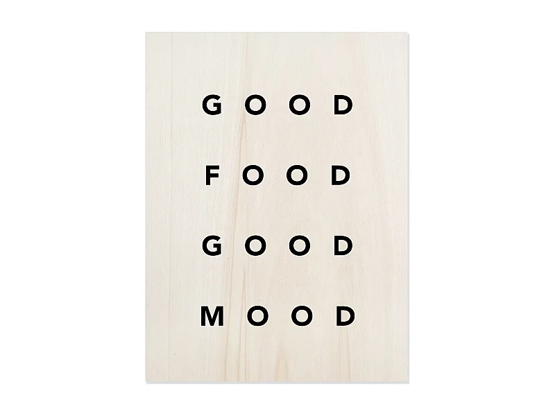 Cuadro de madera Good Food