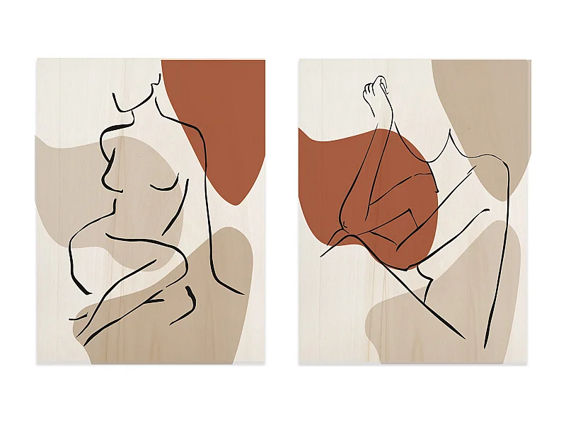 Pack de cuadros Body Lines