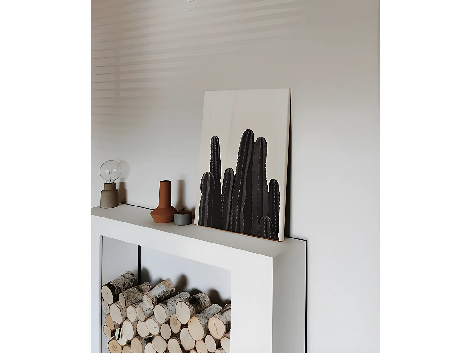 Cuadro de madera Cactus