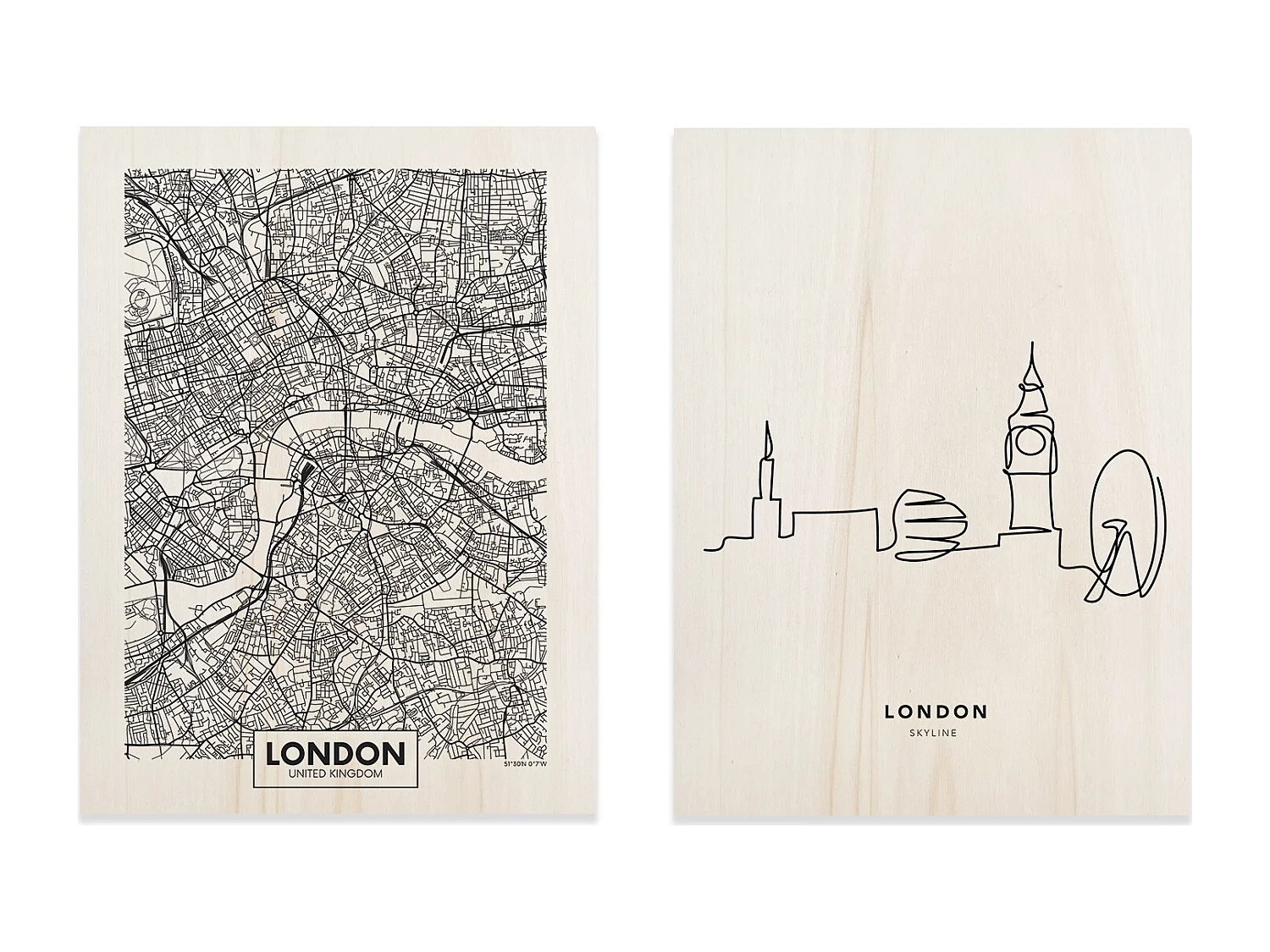 Pack de cuadros London