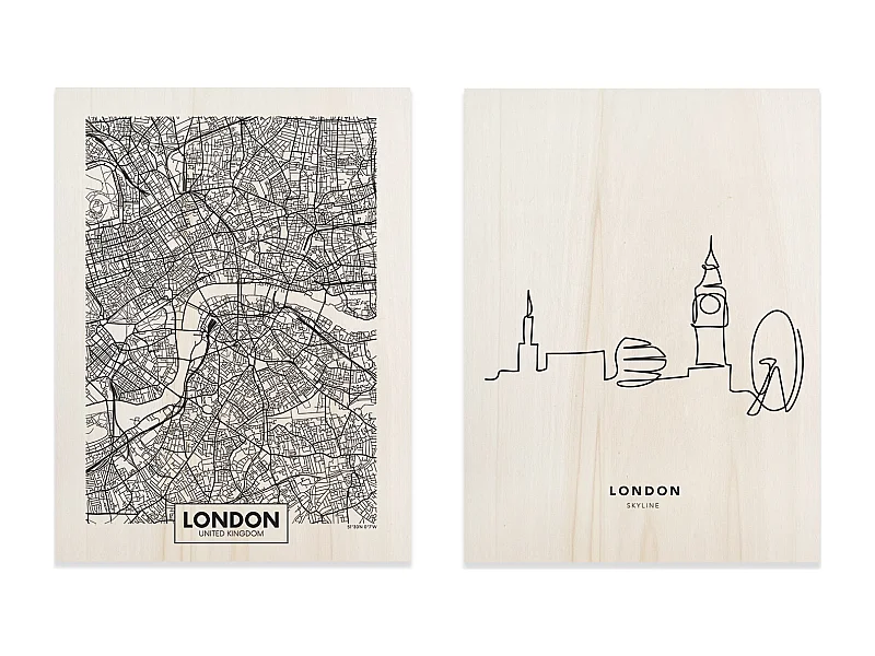 Pack de cuadros London