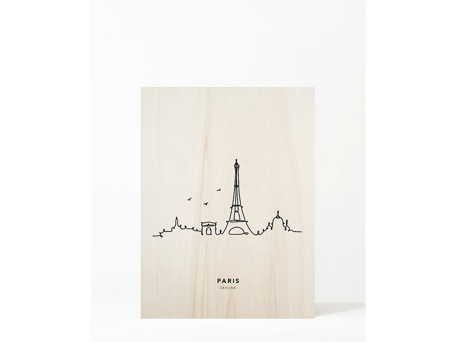 Cuadro de madera Paris Skyline