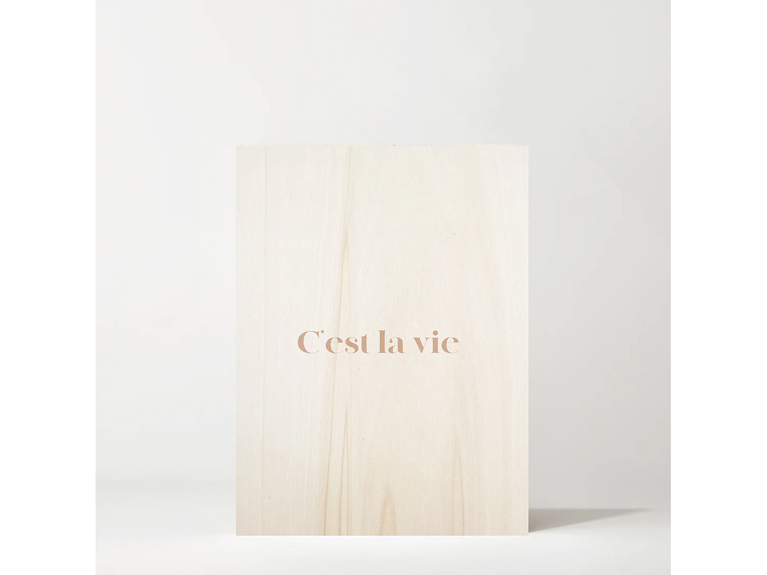 Cuadro de madera C'est la vie Red