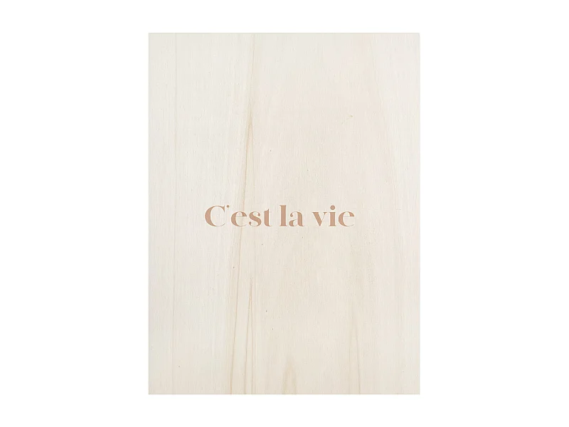 Cuadro de madera C'est la vie Red