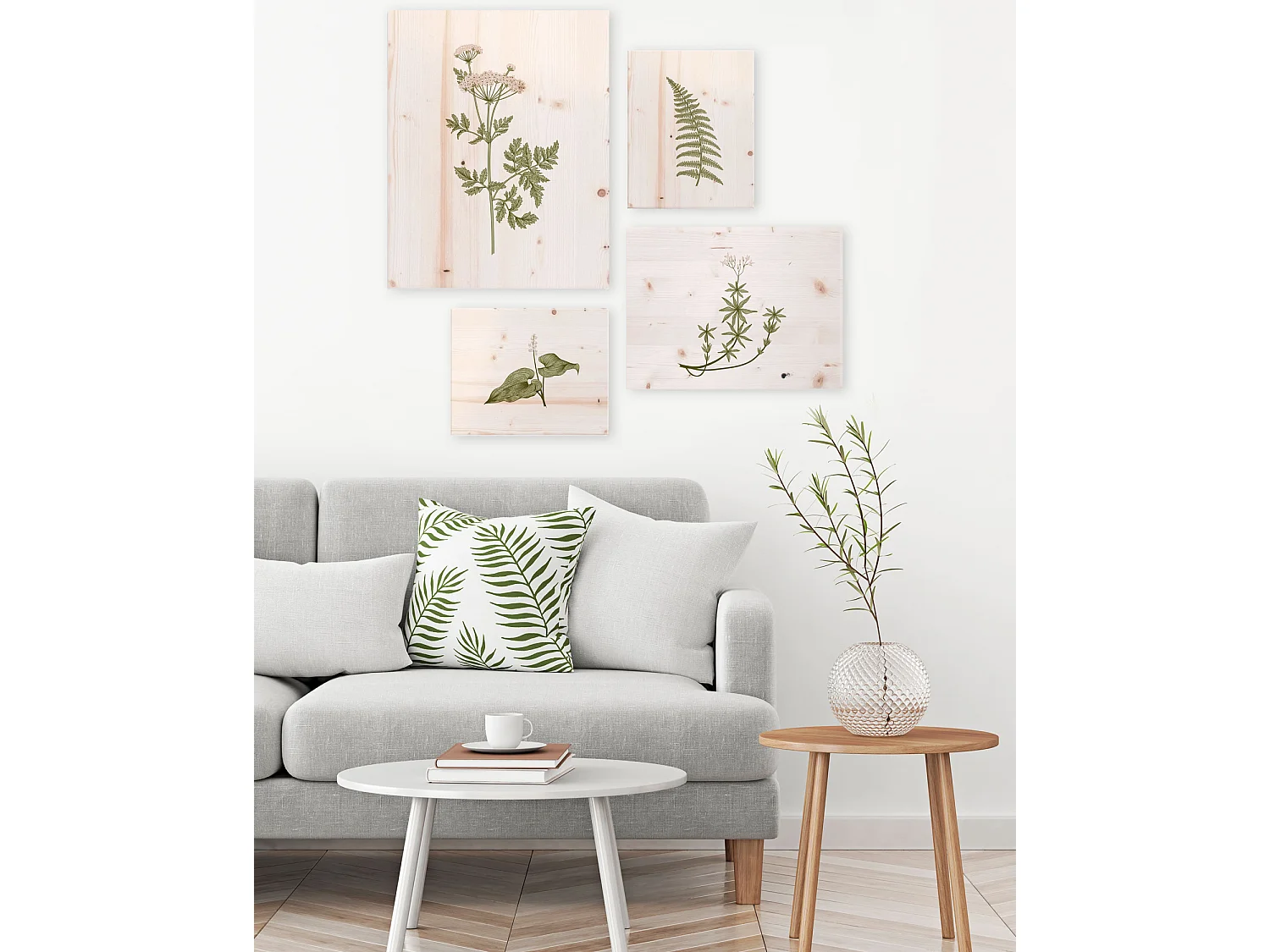 Pack de cuadros con motivos Botánicos