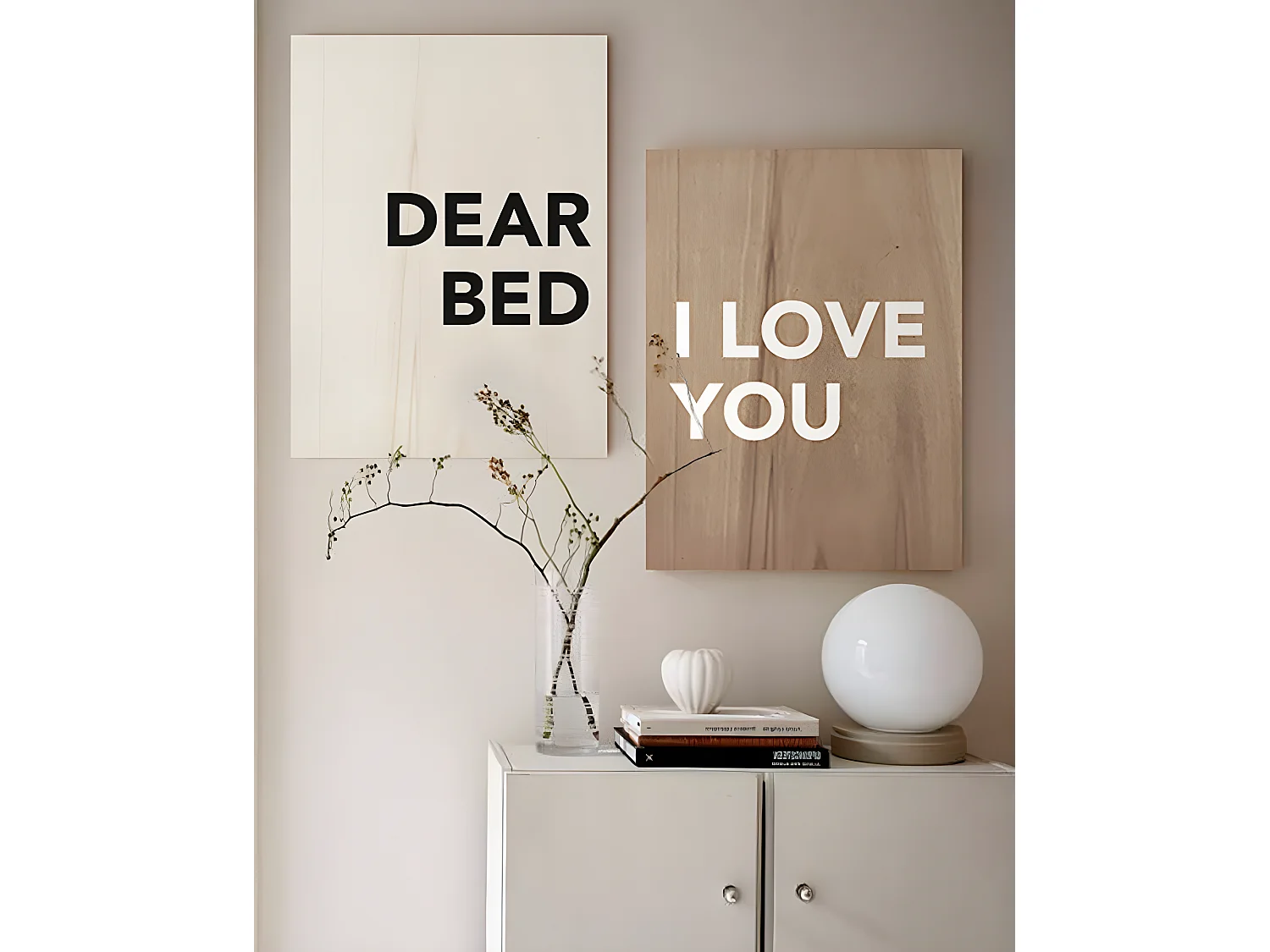 Pack de cuadros Dear Bed