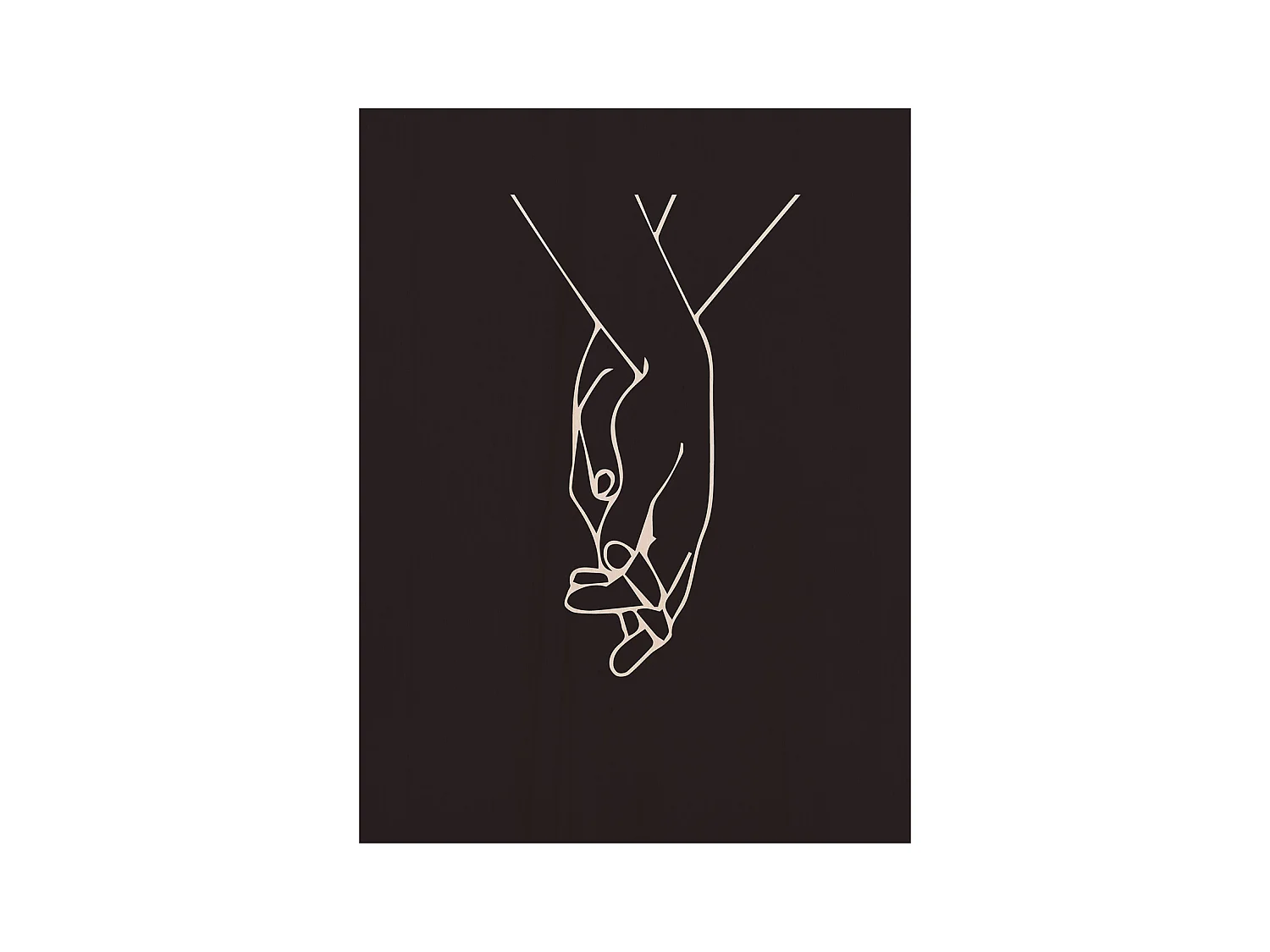 Cuadro de madera Black Hands