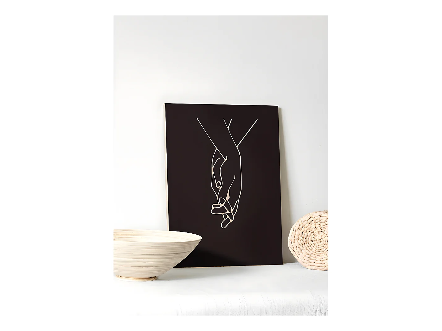 Cuadro de madera Black Hands