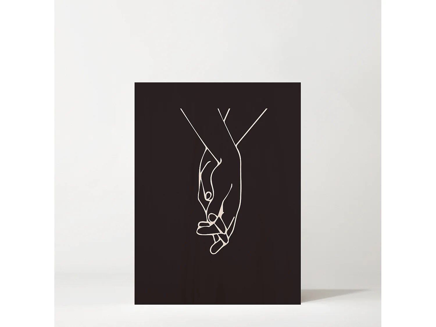 Cuadro de madera Black Hands