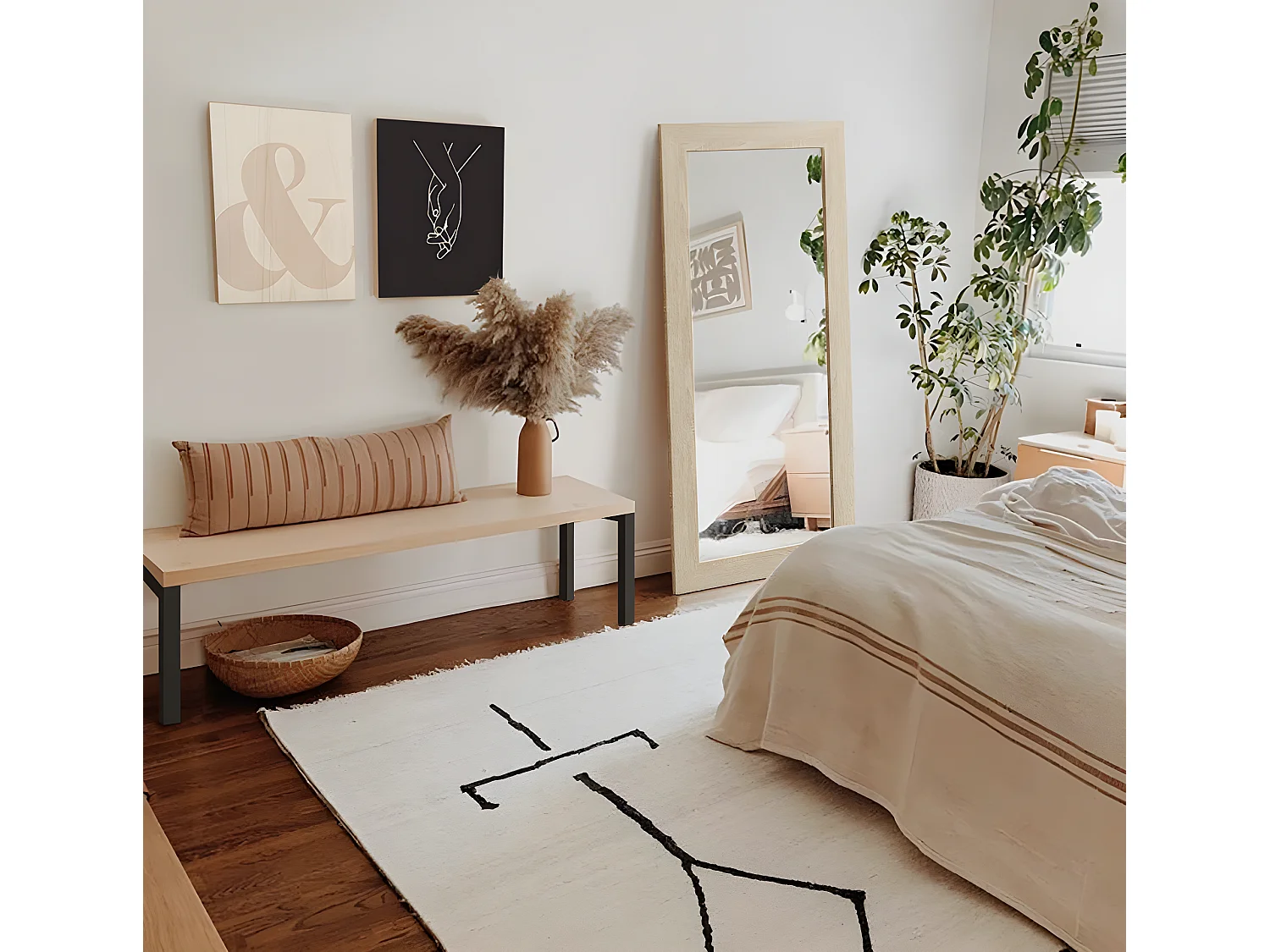 Cuadro de madera Black Hands