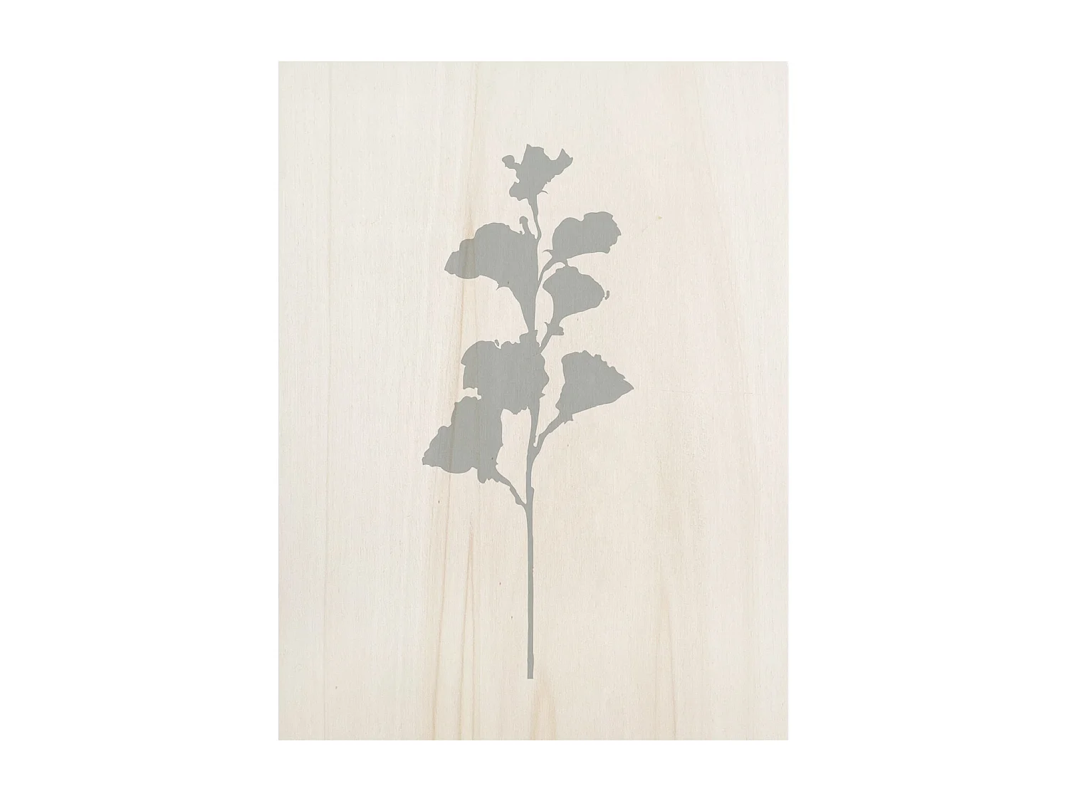 Cuadro de madera Blue Plant I