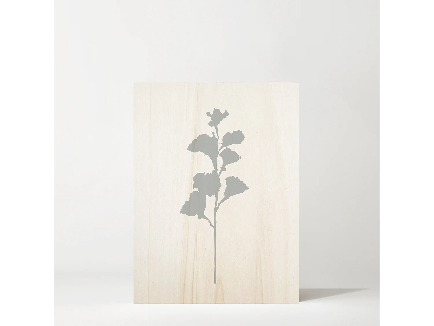 Cuadro de madera Blue Plant I