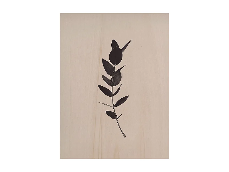 Cuadro de madera Green Plant II