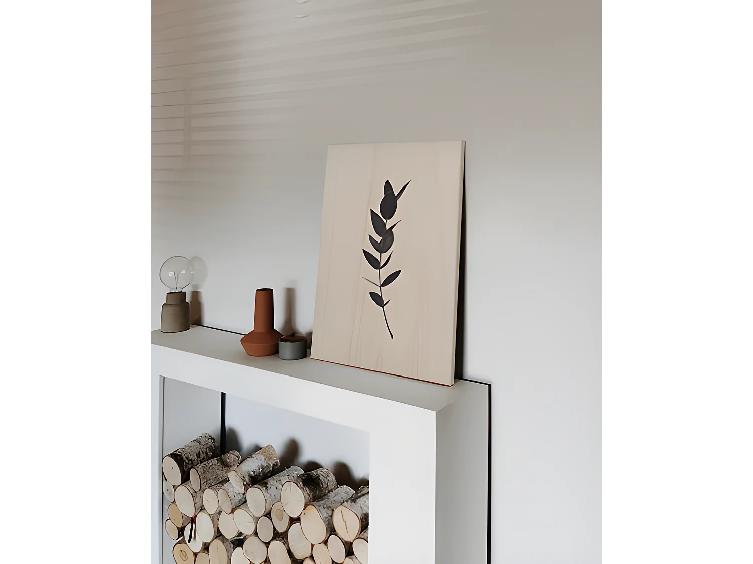 Cuadro de madera Green Plant II