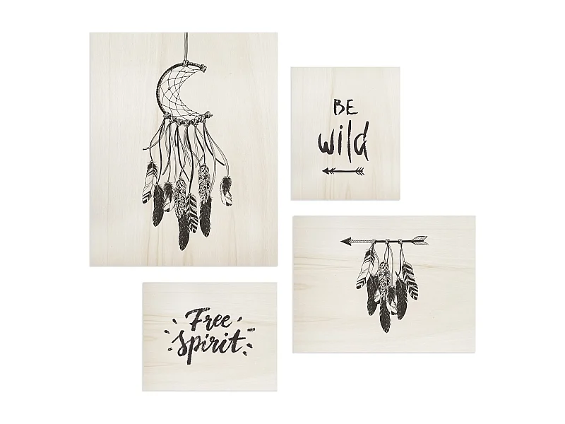Pack de cuadros con motivos Boho