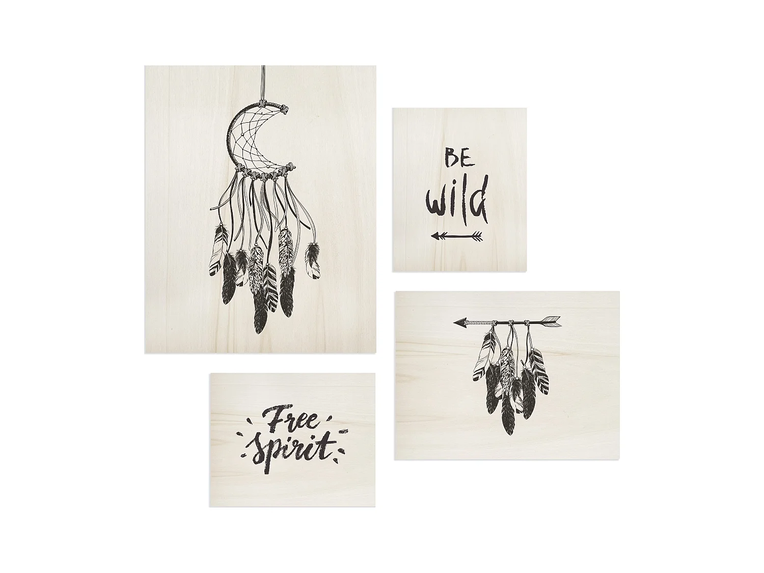 Pack de cuadros con motivos Boho